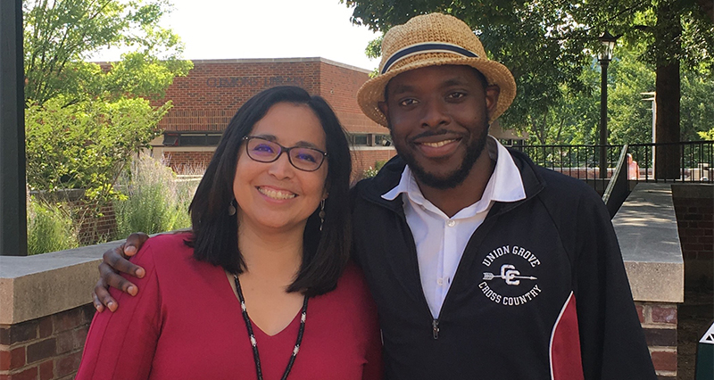 Resident librarians Hannie Nabahe & Sony Prosper